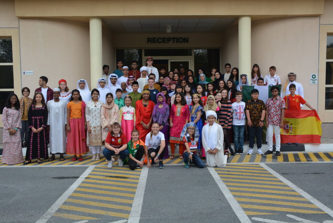 Park House Secondary Pupils in Traditional Dress